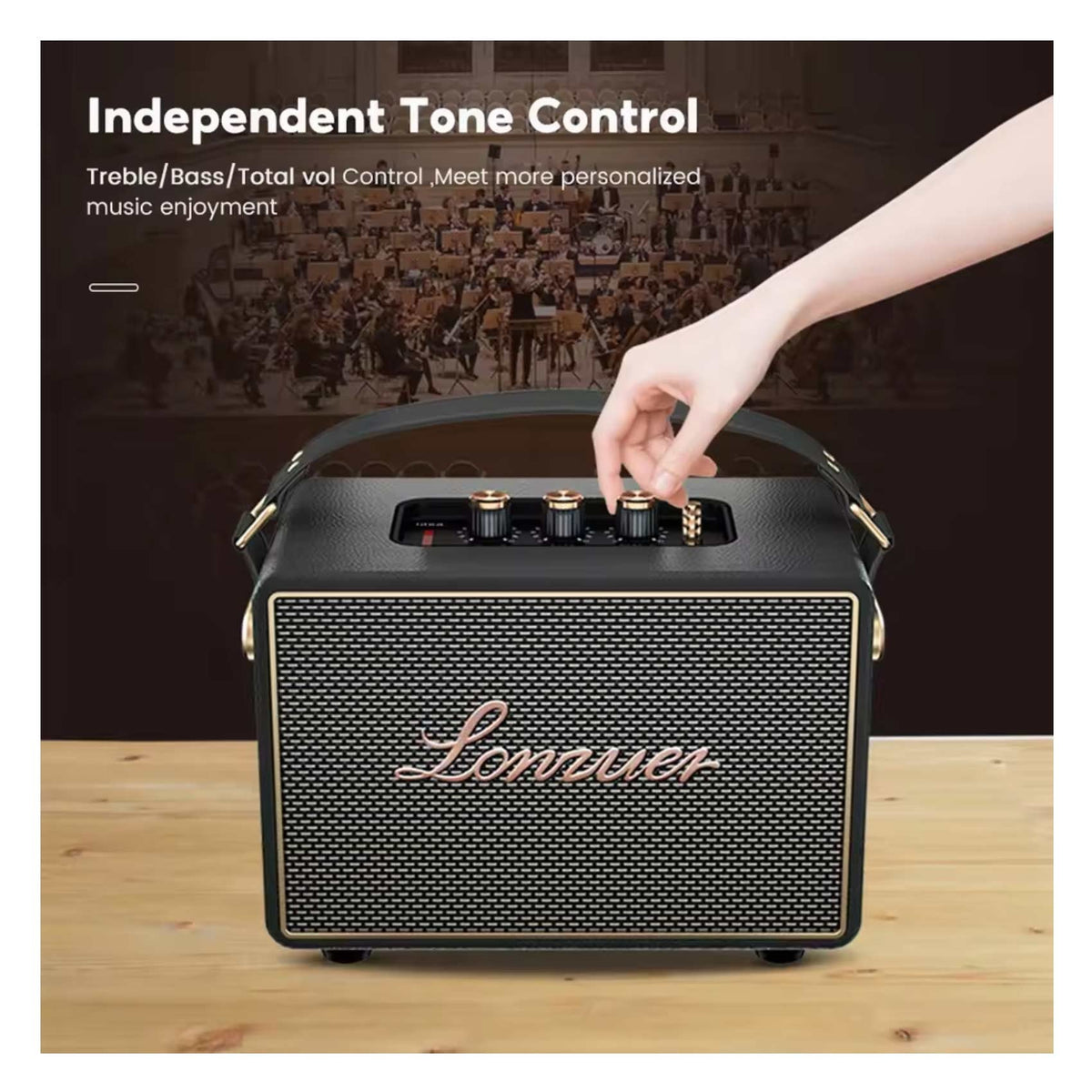 Lonzuer W1002 Speaker with Bluetooth 5.3