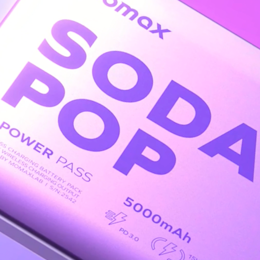 Momax 1-power Pass 5000mah Magnetic Wireless Power Bank