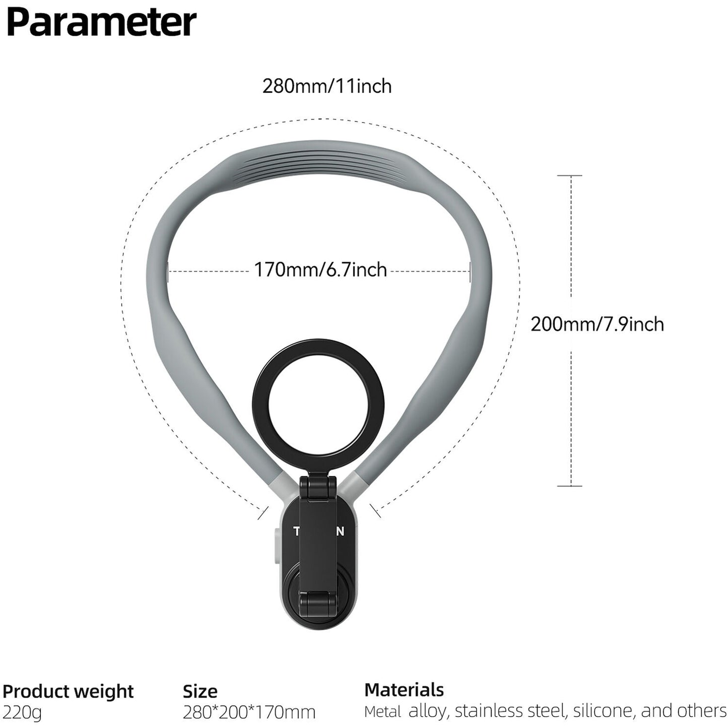 TELESIN Magnetic Smartphone Neck Mount