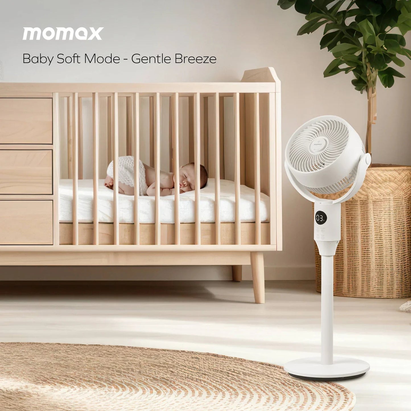 Momax Airoma 3d Air Circulation Diffuser Fan