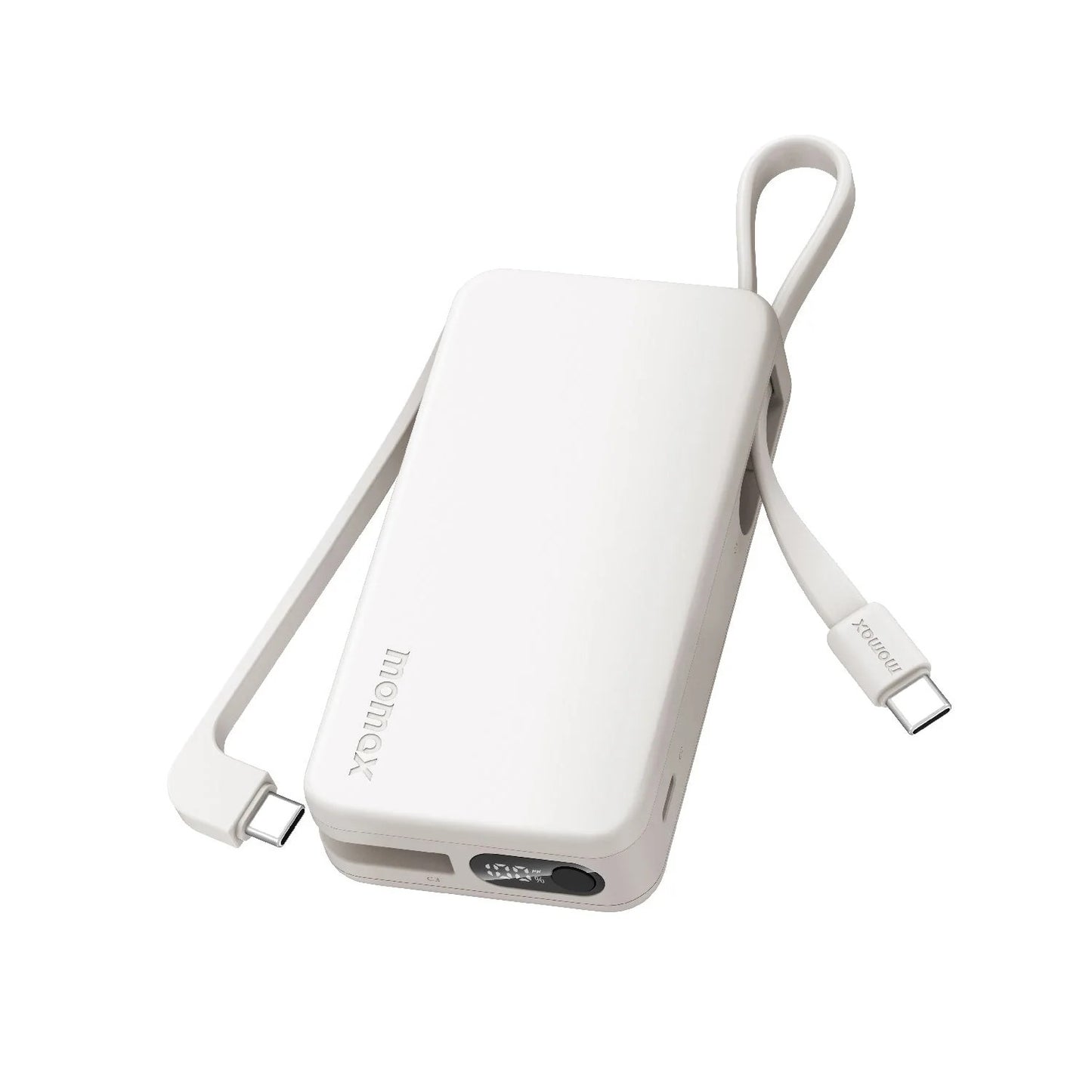 Momax 1-Power Vital+ Power Bank 10000mAh With 2 Built-In USB-C Cables