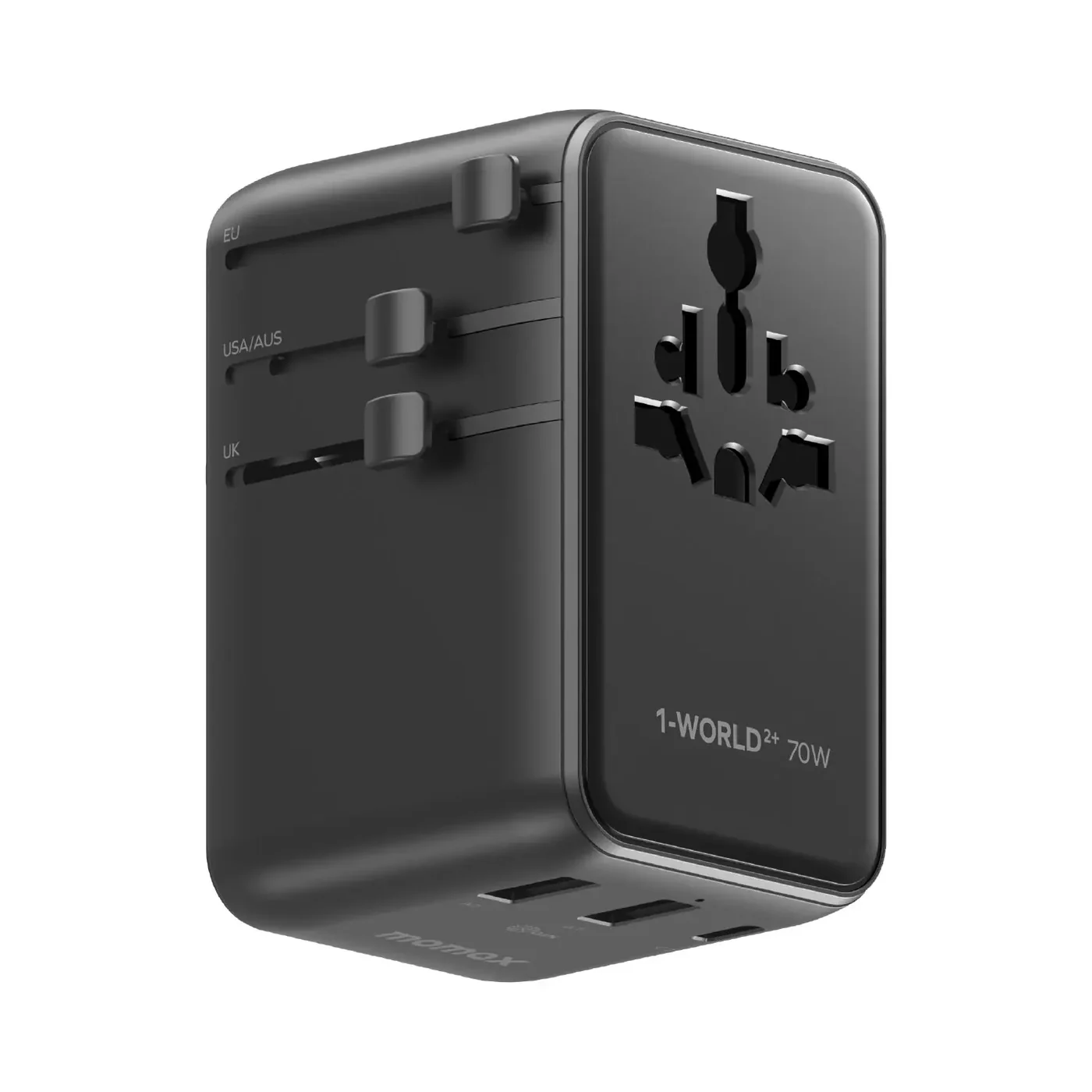 70W 3-Port Dual AC Travel Adapter Qatar