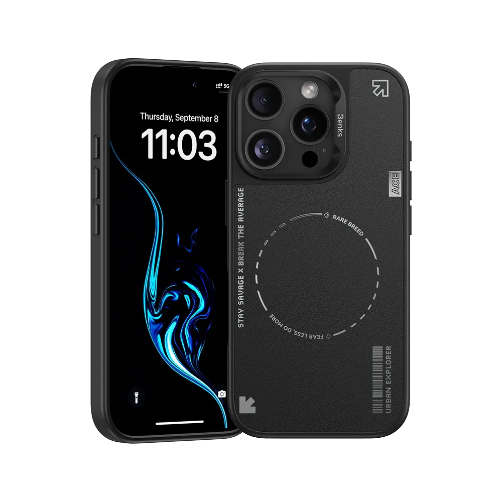 Benks Dynamic Minimalist Case for Iphone 16 Pro Max black