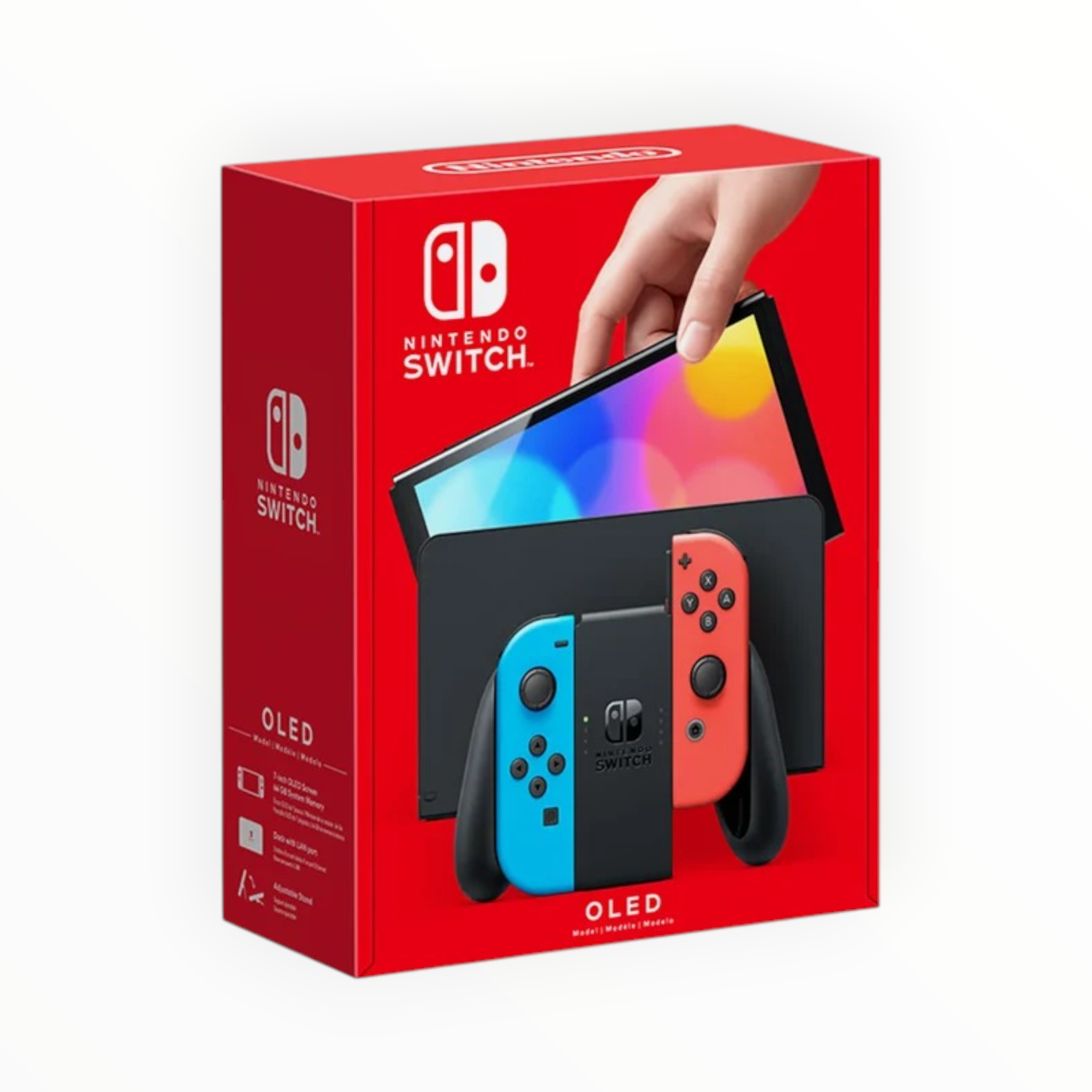 Nintendo Switch OLED Model 64GB - Neon Blue/Neon Red - Best Buy Tech