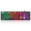 Concord USB Gaming Rainbow LED 104 Keys Ergonomic Multimedia Keyboard