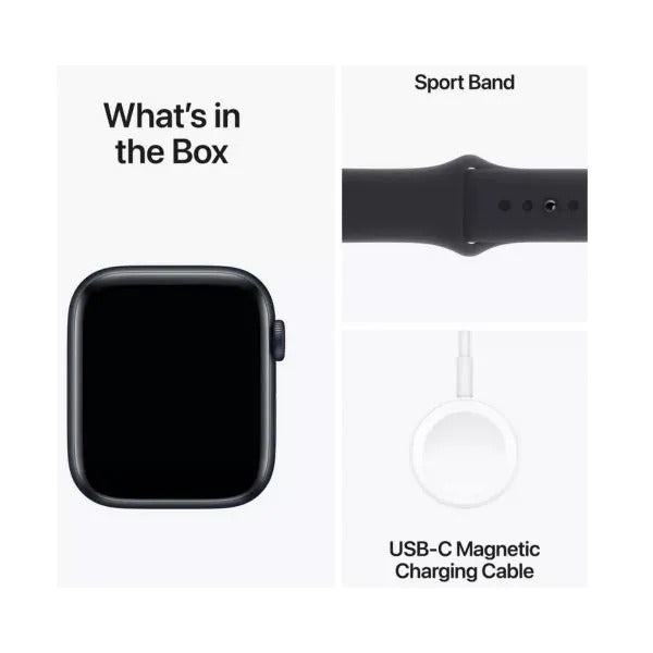 Apple Watch SE GPS 44mm – Midnight Aluminum Case Sport Band M/L