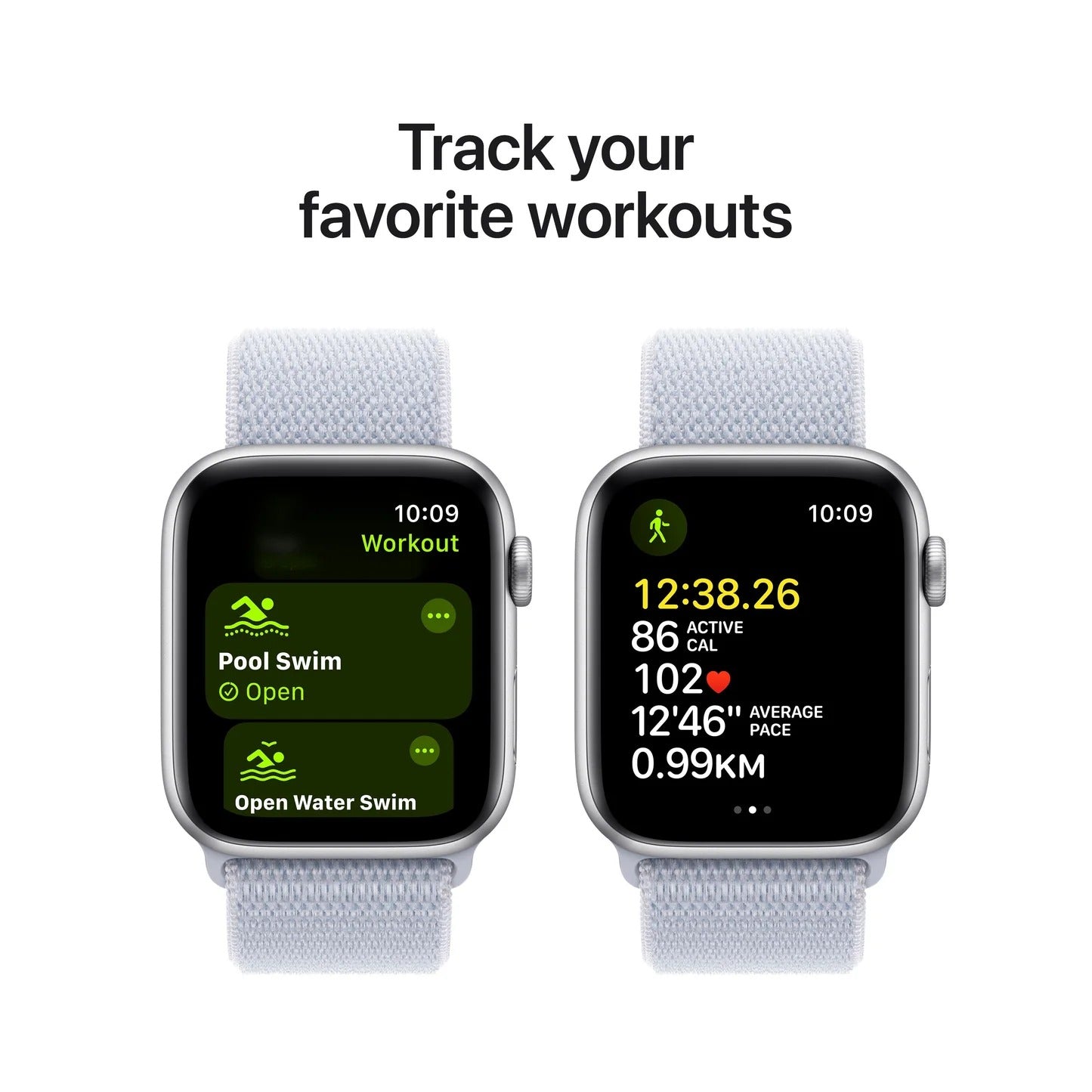 Apple Watch SE GPS (Gen2) 44MM Blue Cloud Sport Loop