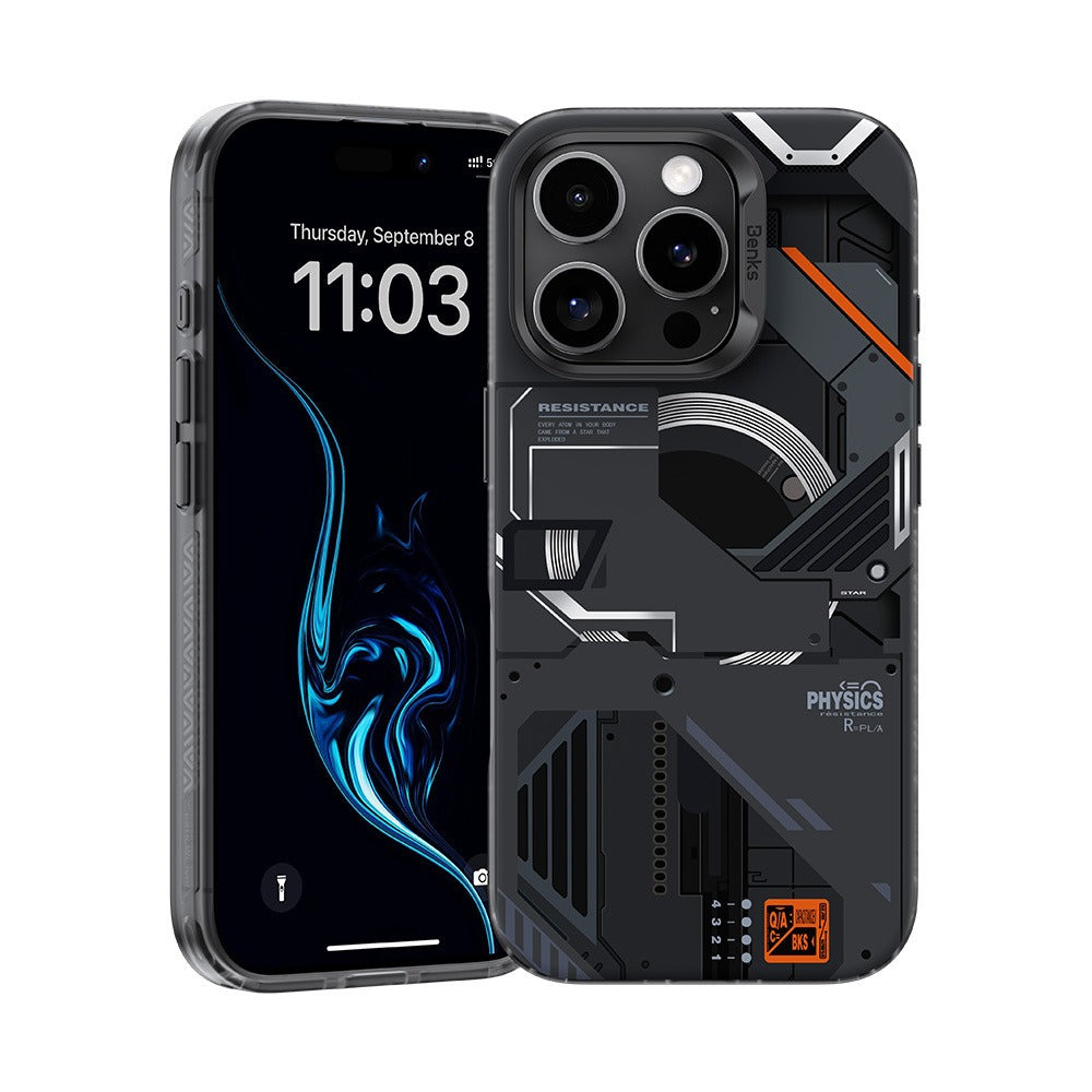 Benks Magnetic Mecha Series Case for iPhone 16 Pro black