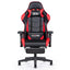 Gaming Chair With Footrest Red