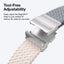 Amazingthing Nylon Strap for Apple Watch 45/46/49mm - Pink and Gray