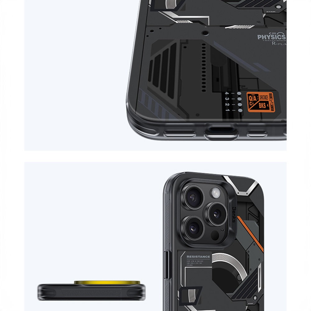 Benks Magnetic Mecha Series Case for iPhone 16 Pro black