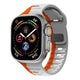 Pawa Lagos Limited Edition Premium Soft Silicon Straps, Grey And Orange