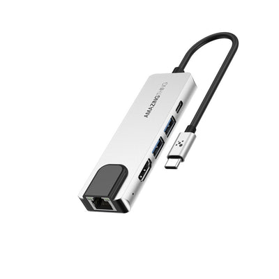 Amazingthing 5 in 1 Usb-c 4k LAN Hub - www.bestbuytech.com