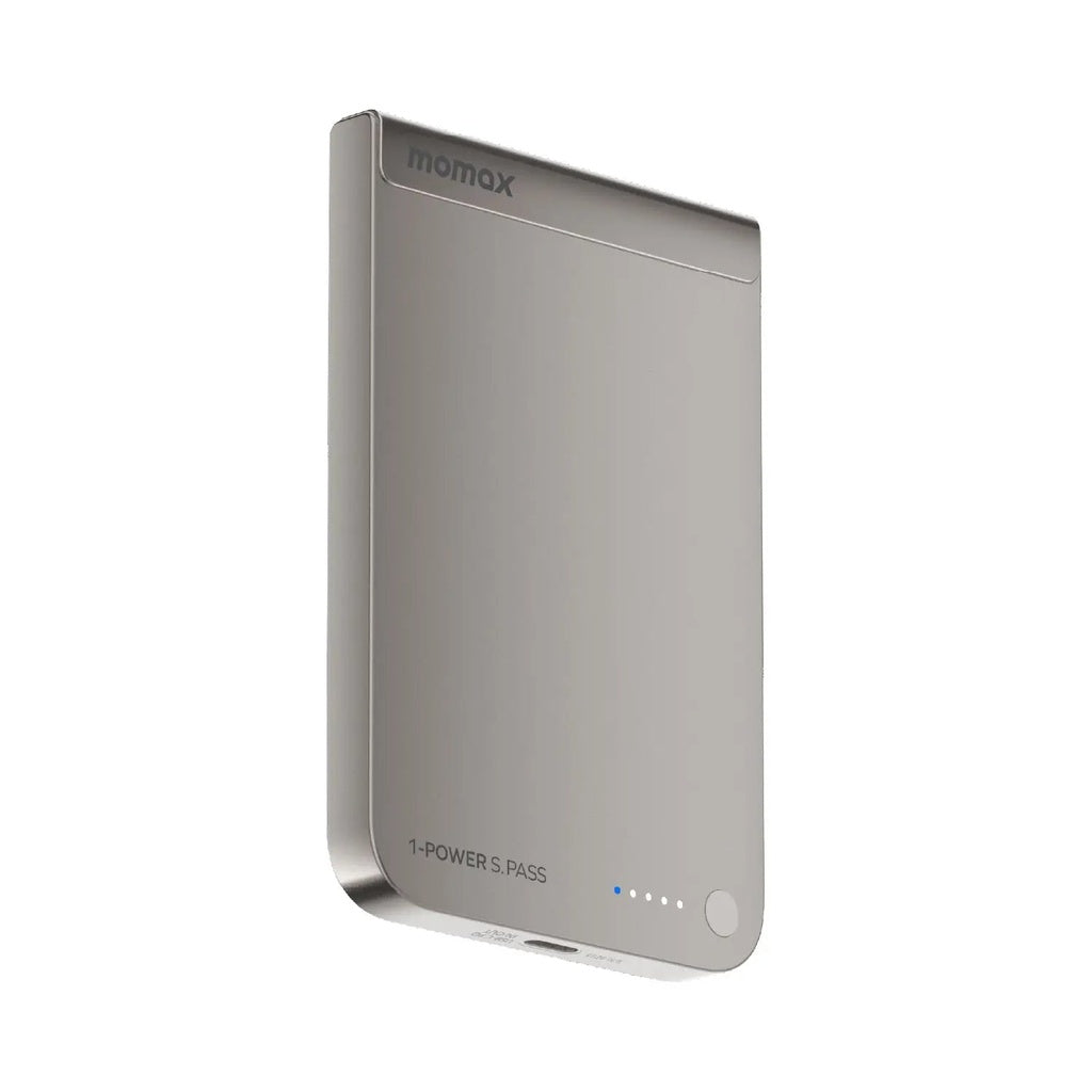 MOMAX 1-POWER S.PASS 5000mAh QI2 MAGNETIC WIRELESS POWER BANK - www.bestbuytech.com