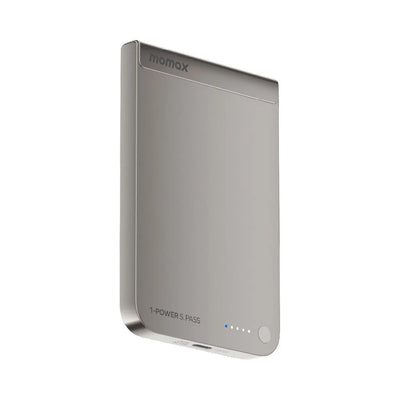 MOMAX 1-POWER S.PASS 5000mAh QI2 MAGNETIC WIRELESS POWER BANK - www.bestbuytech.com