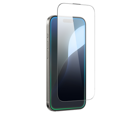 IPHONE 16 PRO MAX 2.75D FULLY COVERED DUST FILTER TITAN GLASS - qatar