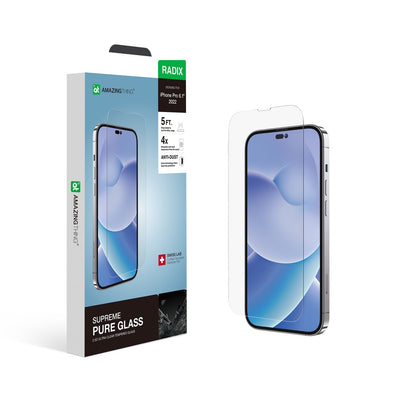 Amazingthing iPhone 14 Pro 6.1 2.5d Pure Glass With Sleeve Packaging