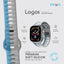 Pawa Lagos Premium Soft Silicon Straps | Grey & Blue | Limited Edition