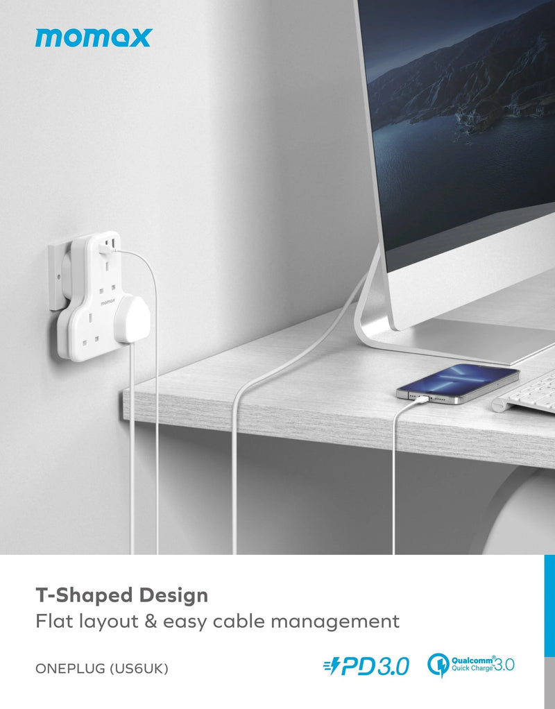 Momax T-shaped Design Socket Qatar