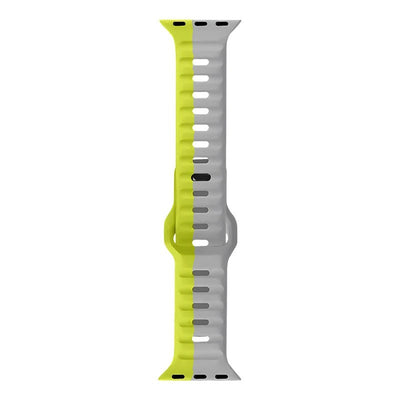 Pawa Lagos Limited Edition Premium Soft Silicon Straps, Grey And Yellow