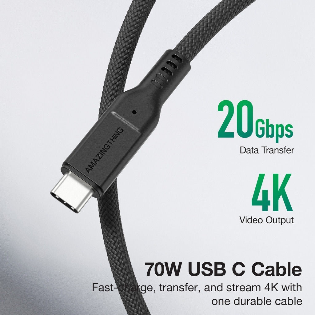 Thunder Pro 7x 70w 4k Usb-c to C Cable 0.3m