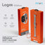 Pawa Lagos Limited Edition Premium Soft Silicon Straps, Grey And Orange