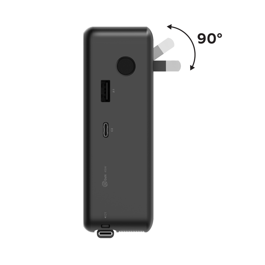 10000mah 3in1 Hybrid Gan Battery Pack