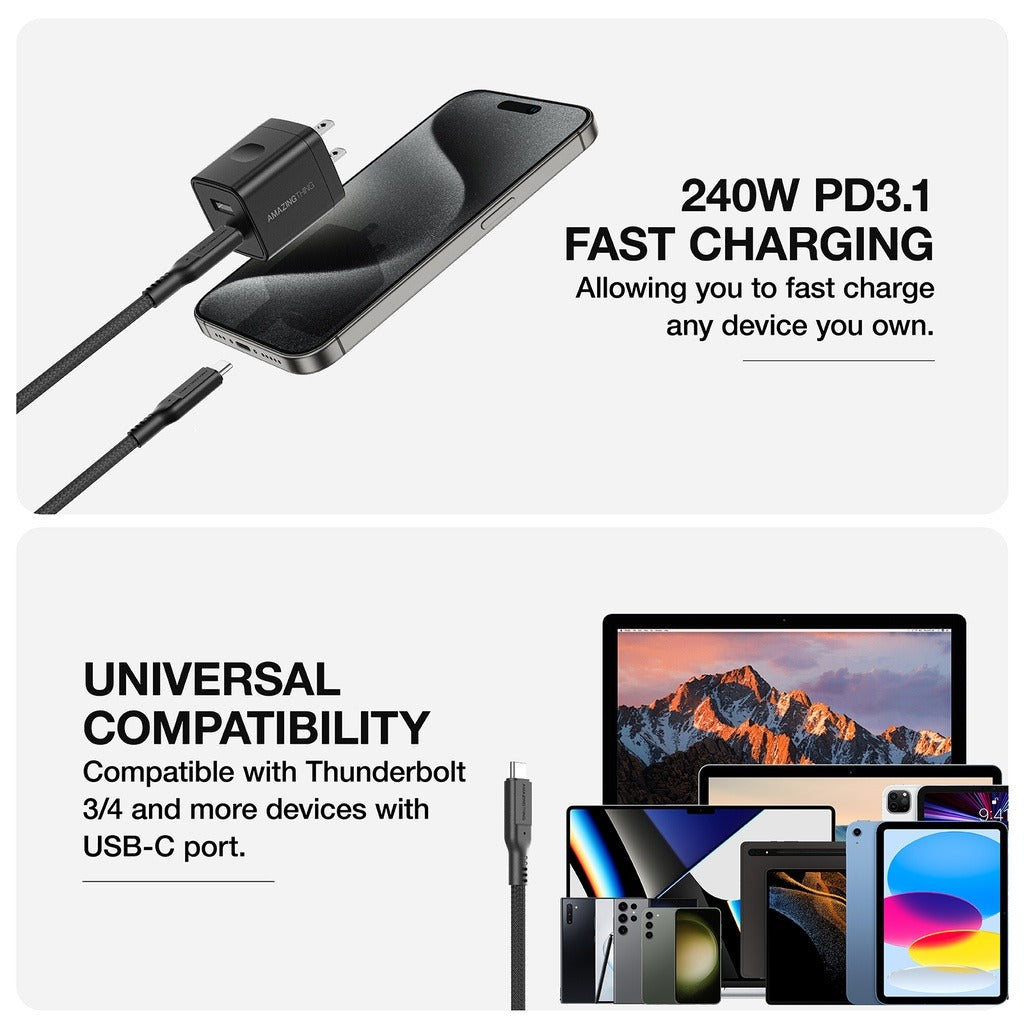 Thunder Pro 240w C to C Cable 2m