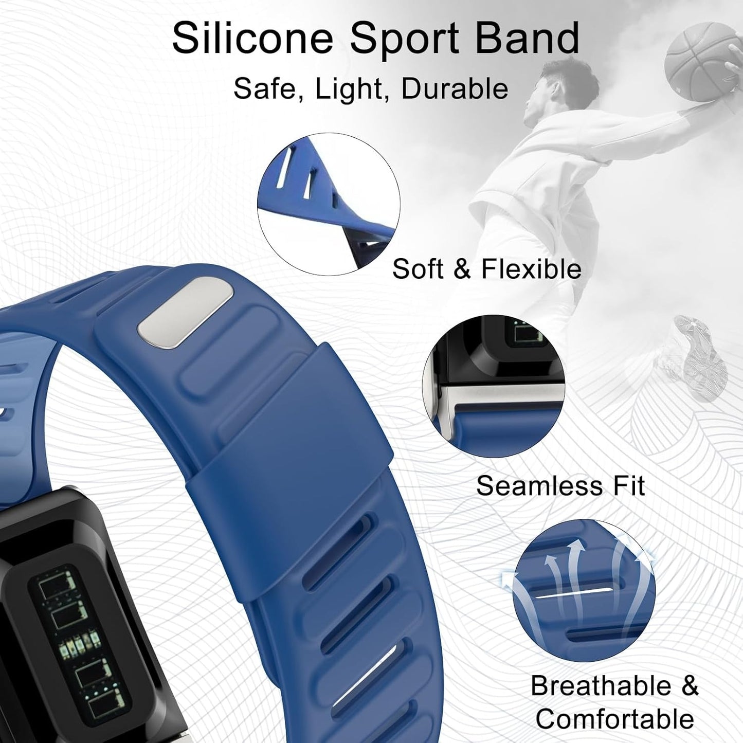 Wizard Whoop Silicon Band MG 5.0 Blue