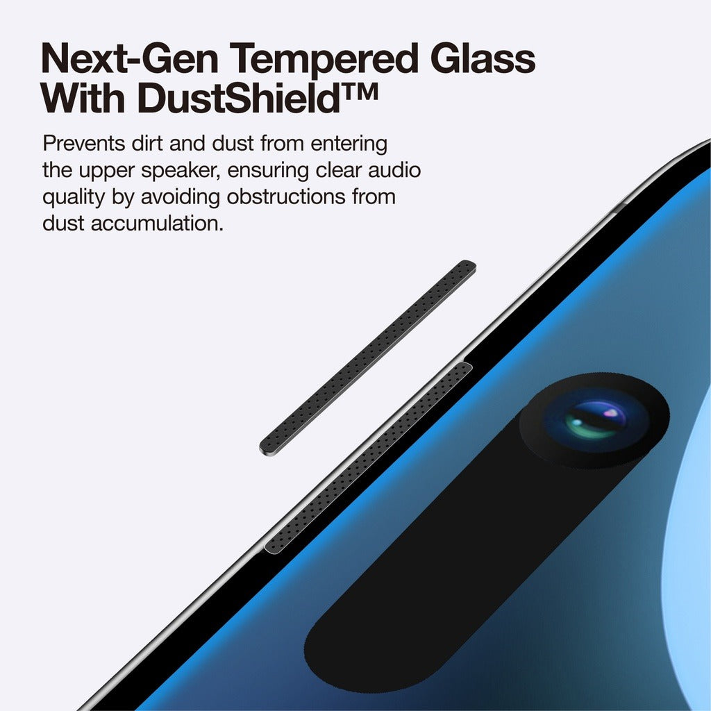 فلتر غبار شفاف من التيتانيوم لهاتف آيفون 16 برو ماكس 2.75d مغطى بالكامل