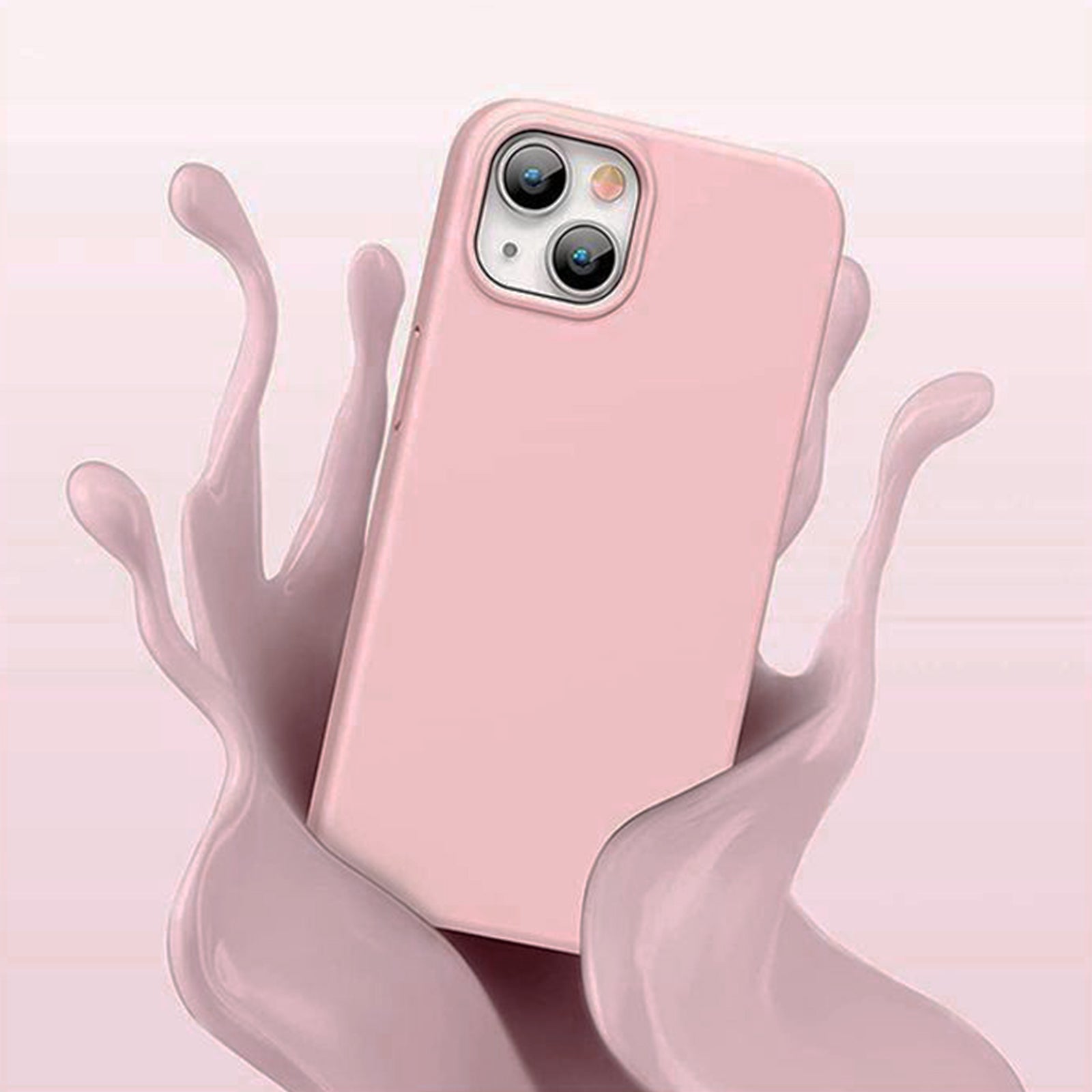 UGREEN Silky Silicone Protective Case for iPhone 13 - Light Pink UGREEN Silky Silicone Protective Case for iPhone 13 - Light Pink