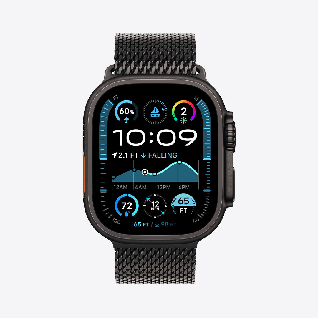 Apple Watch Ultra 2 GPS + Cellular | 49mm Natural Titanium | Milanese Loop | Black - Best Buy Tech
