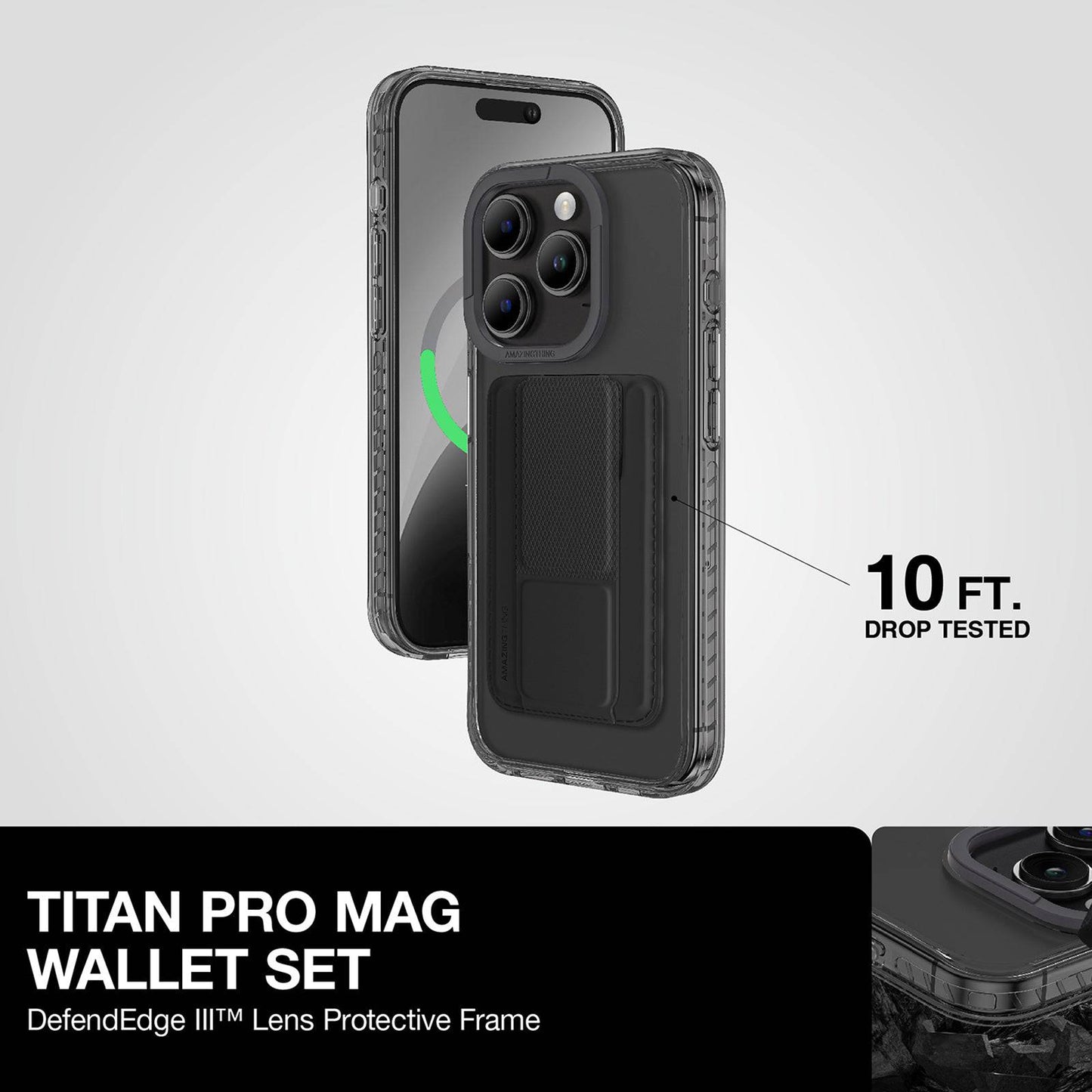 AMAZING THING TITAN PRO MAG WALLET DROP PROOF CASE FOR IPHONE 15 6.1 PRO | 6.7 PRO MAX 2023 - ALAMAT
