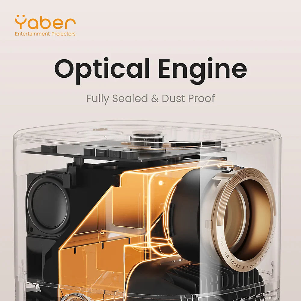 YABER T2 Plus 1080P Portable Projector 450ANSI, JBL Dolby, Auto Focus/Keystone, NFC Cast